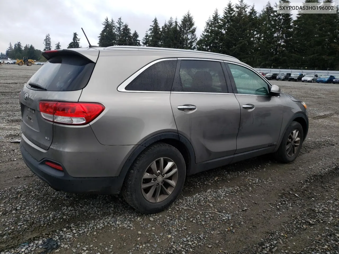 5XYPGDA53HG196002 2017 Kia Sorento Lx