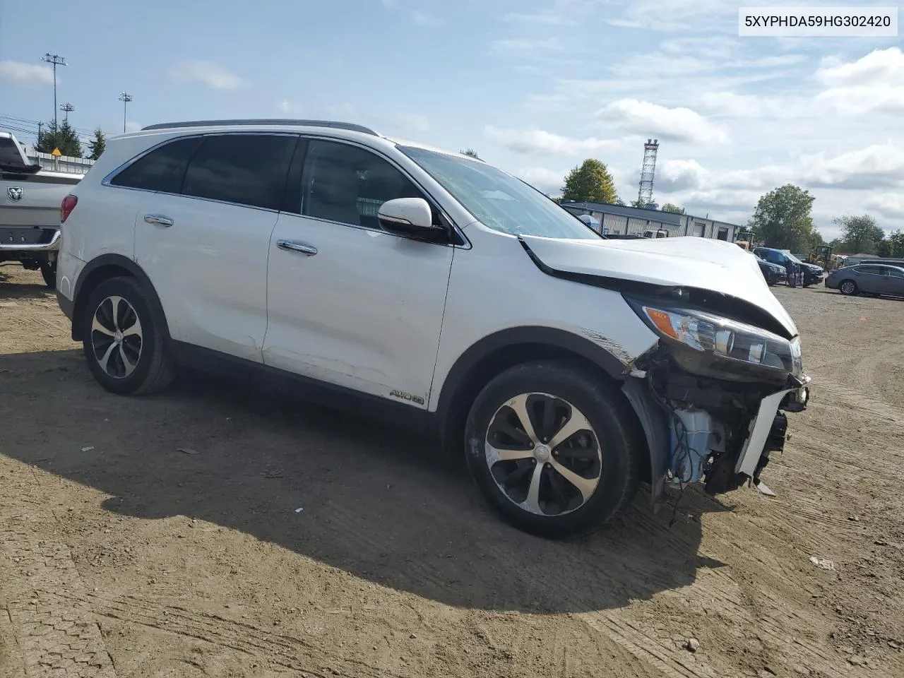 2017 Kia Sorento Ex VIN: 5XYPHDA59HG302420 Lot: 71406264