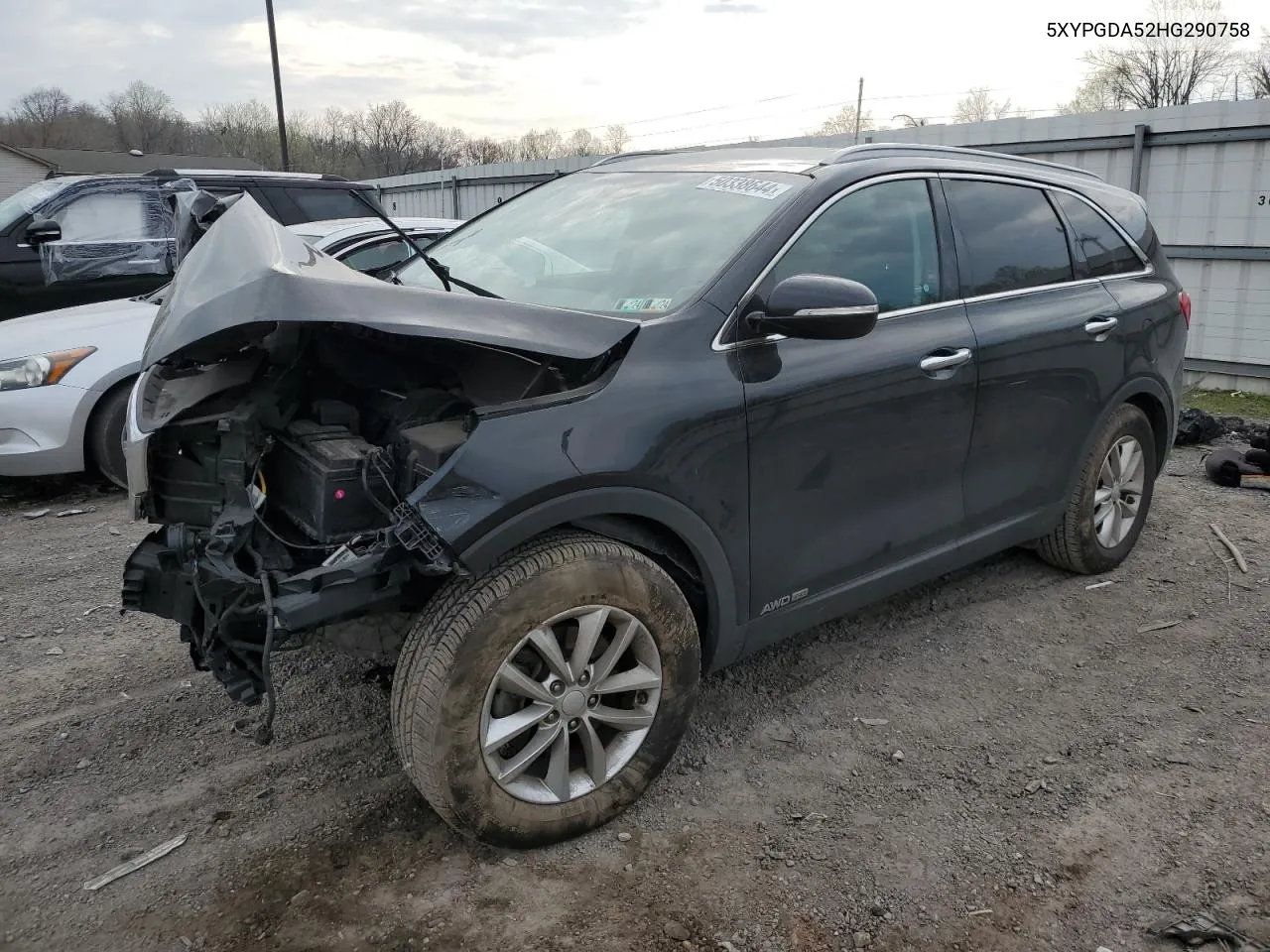 5XYPGDA52HG290758 2017 Kia Sorento Lx