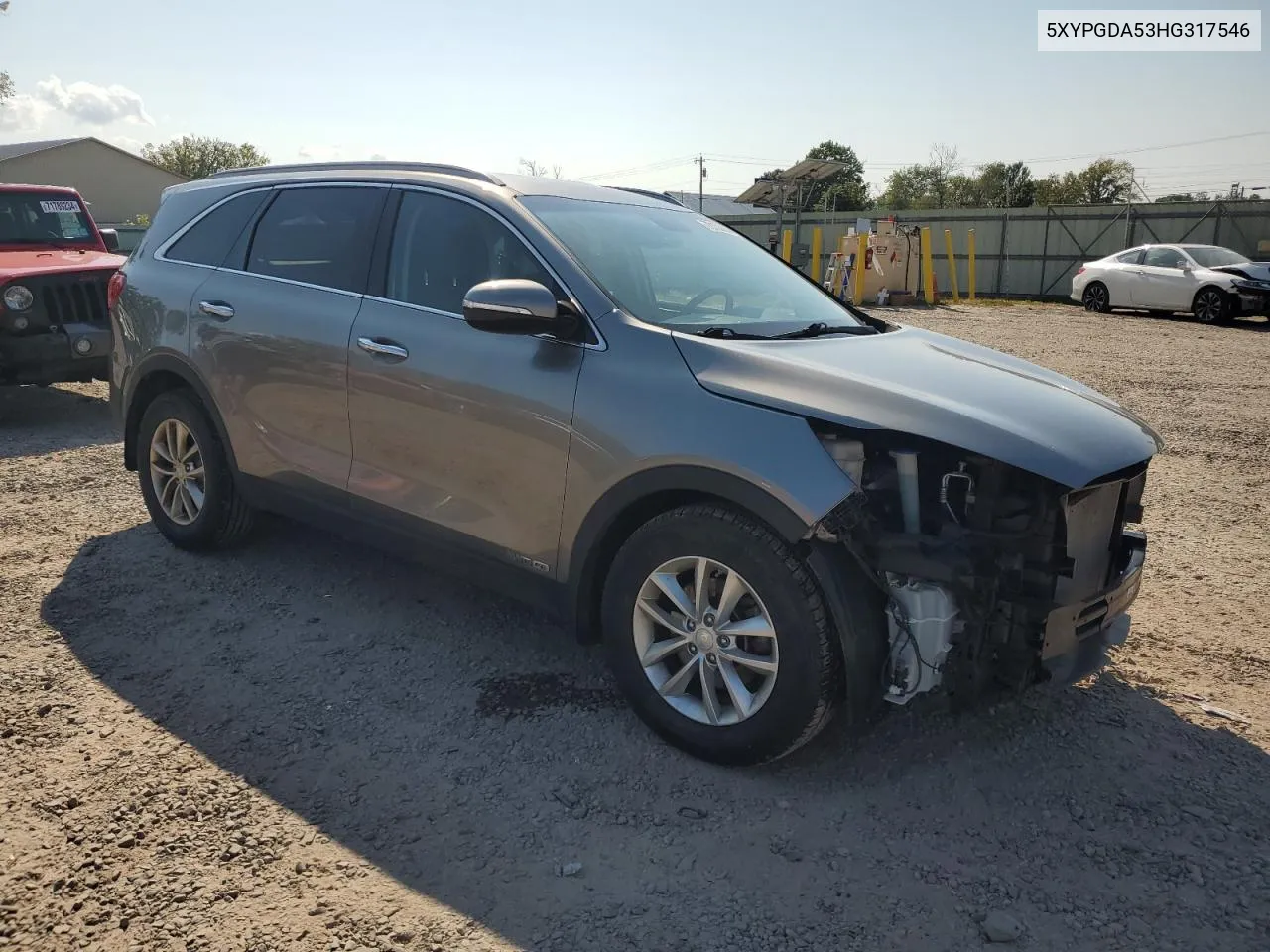 5XYPGDA53HG317546 2017 Kia Sorento Lx