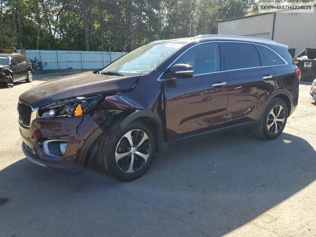 2017 Kia Sorento Ex VIN: 5XYPH4A57HG224025 Lot: 72362414