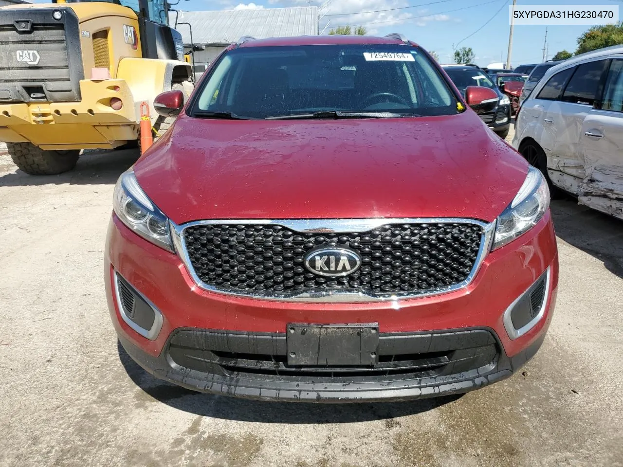 2017 Kia Sorento Lx VIN: 5XYPGDA31HG230470 Lot: 72549764