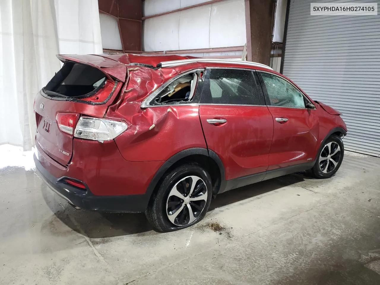 2017 Kia Sorento Ex VIN: 5XYPHDA16HG274105 Lot: 72833364