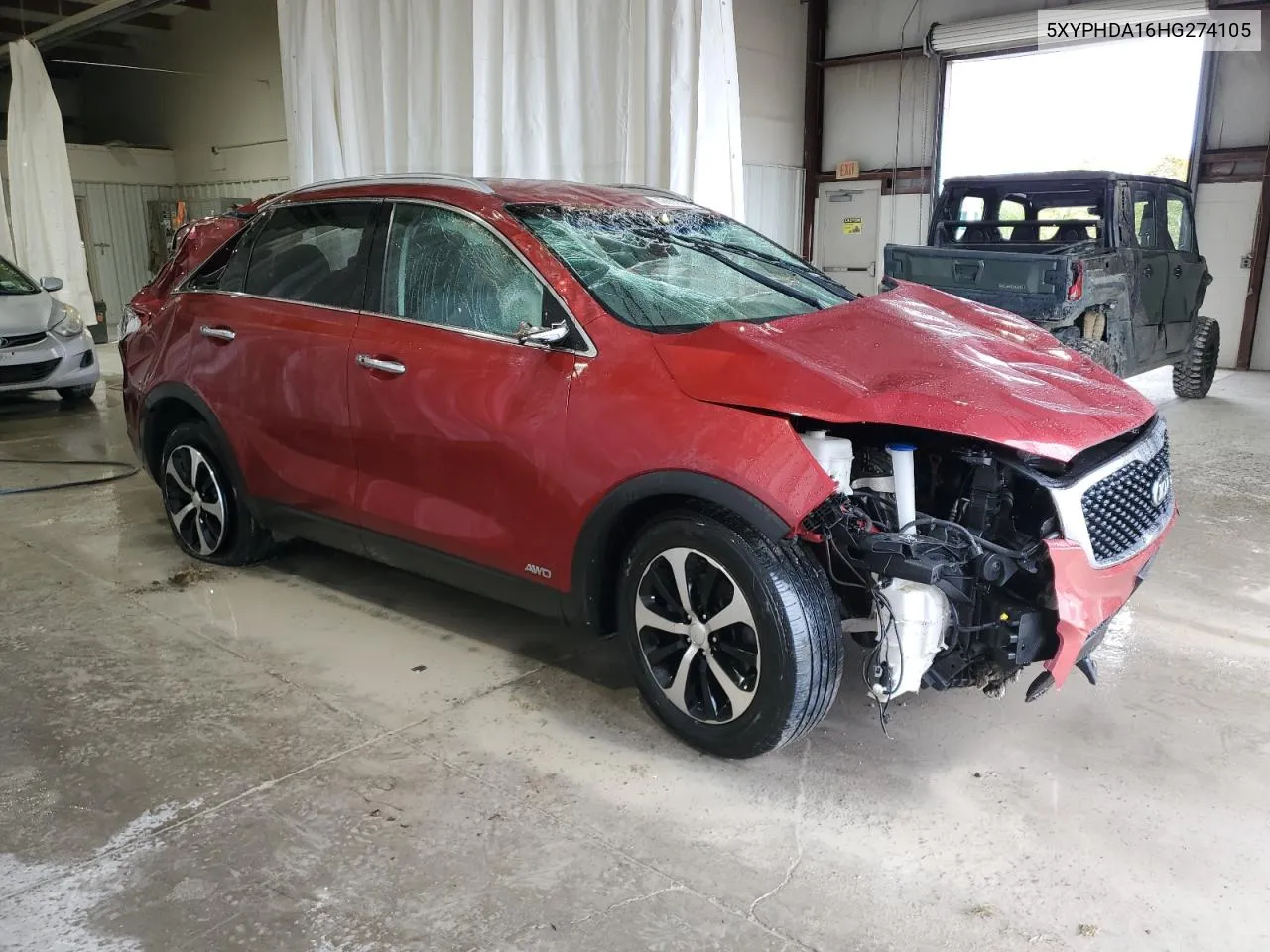 2017 Kia Sorento Ex VIN: 5XYPHDA16HG274105 Lot: 72833364