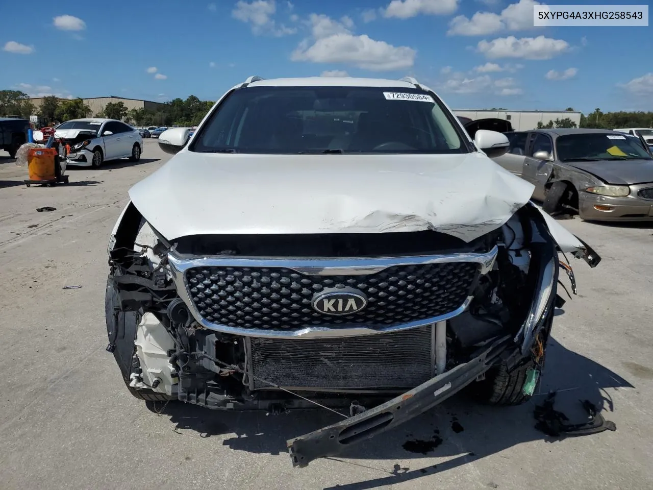 2017 Kia Sorento Lx VIN: 5XYPG4A3XHG258543 Lot: 72930584