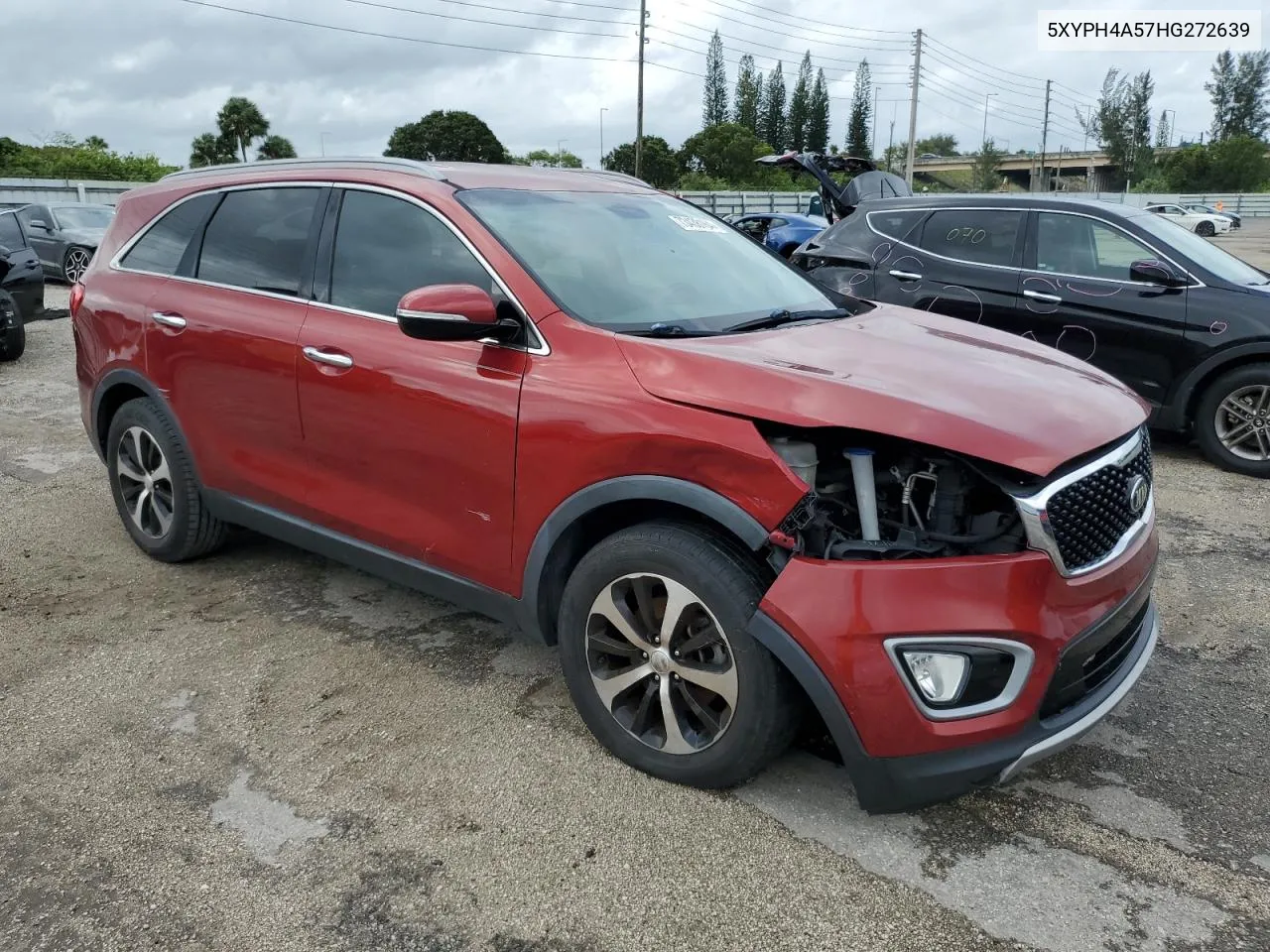 2017 Kia Sorento Ex VIN: 5XYPH4A57HG272639 Lot: 73438164