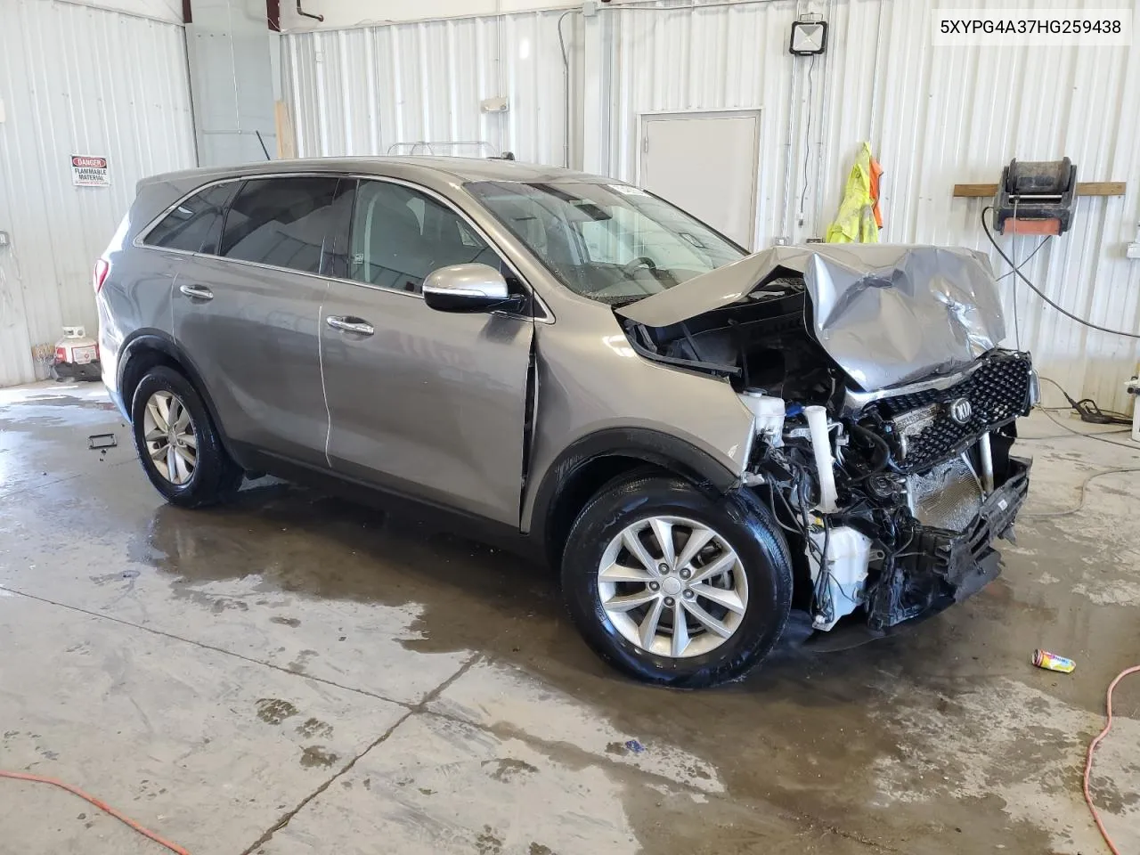 2017 Kia Sorento Lx VIN: 5XYPG4A37HG259438 Lot: 73482604