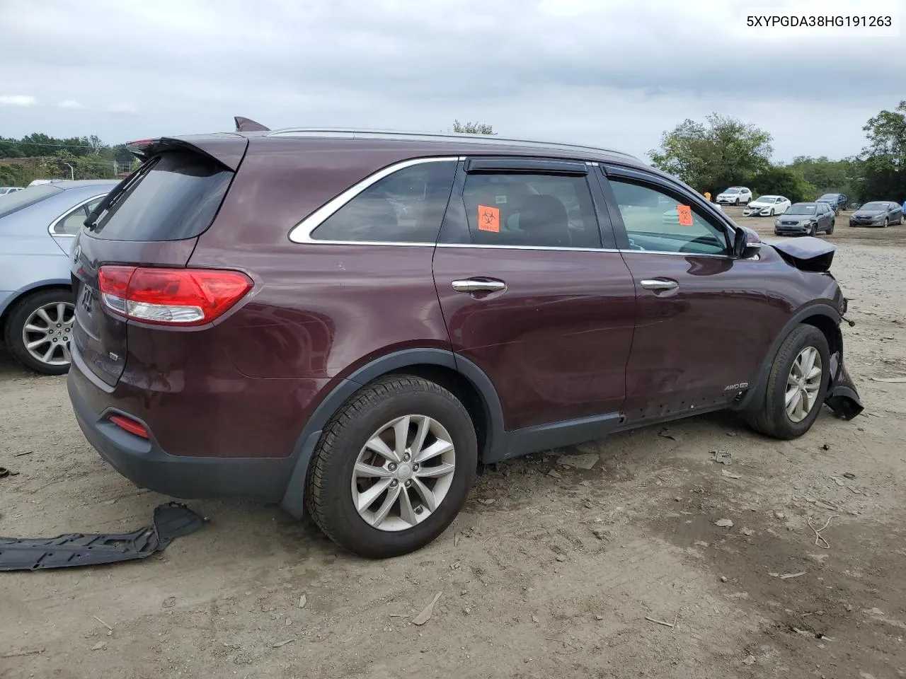 5XYPGDA38HG191263 2017 Kia Sorento Lx