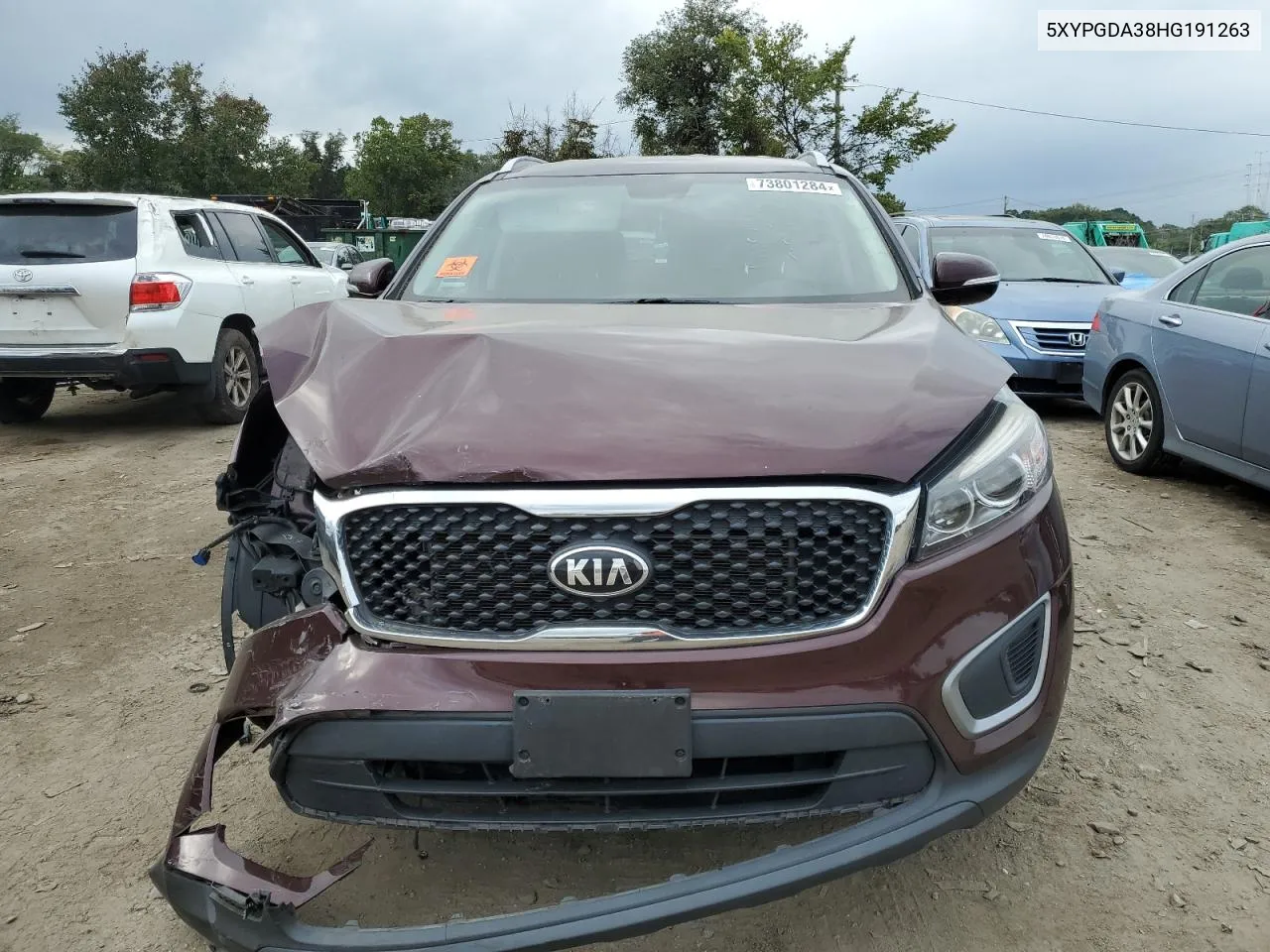 5XYPGDA38HG191263 2017 Kia Sorento Lx