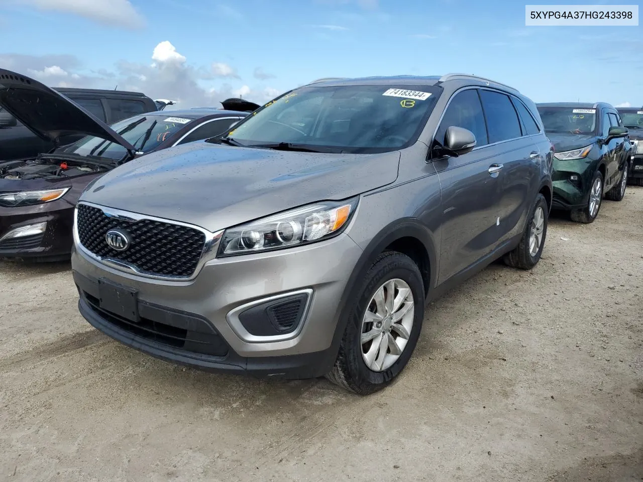 2017 Kia Sorento Lx VIN: 5XYPG4A37HG243398 Lot: 74183344