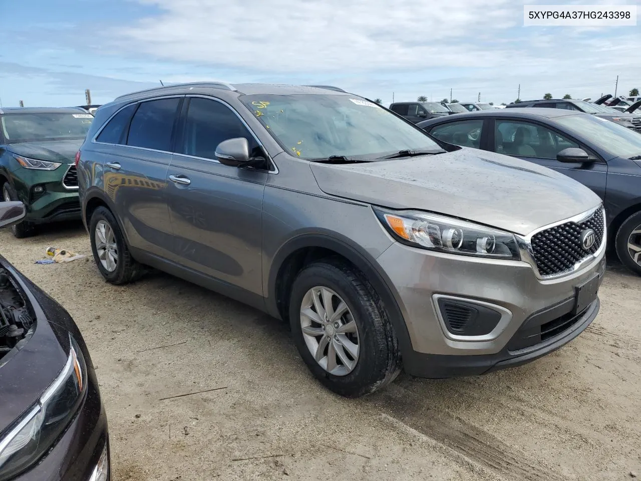 2017 Kia Sorento Lx VIN: 5XYPG4A37HG243398 Lot: 74183344