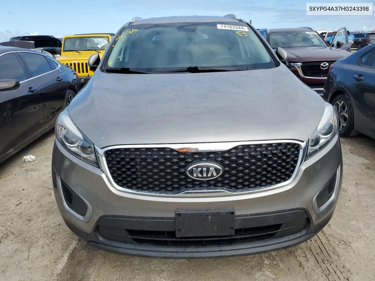 2017 Kia Sorento Lx VIN: 5XYPG4A37HG243398 Lot: 74183344