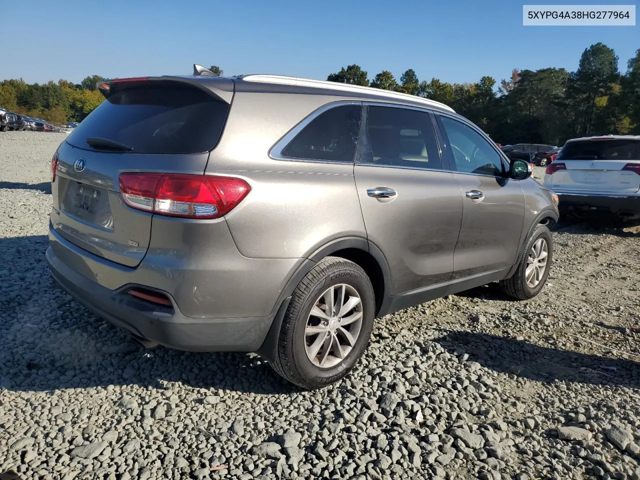 2017 Kia Sorento Lx VIN: 5XYPG4A38HG277964 Lot: 74847964