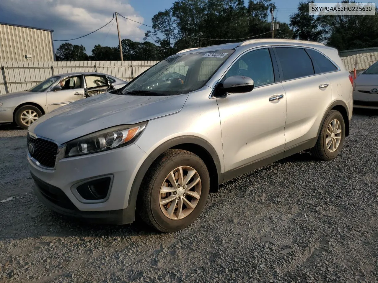 2017 Kia Sorento Lx VIN: 5XYPG4A53HG225630 Lot: 75100904