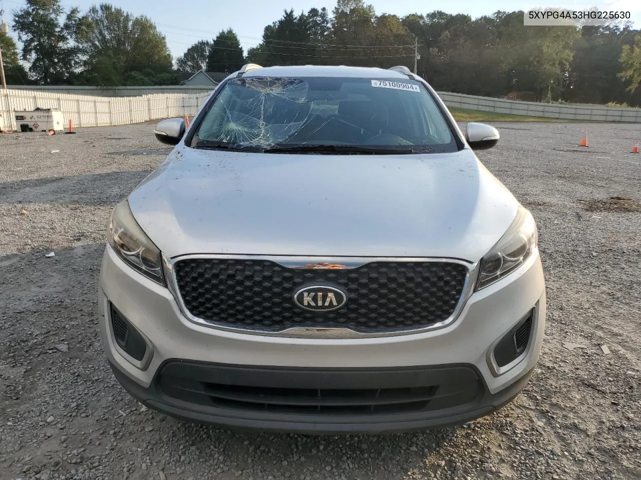 2017 Kia Sorento Lx VIN: 5XYPG4A53HG225630 Lot: 75100904