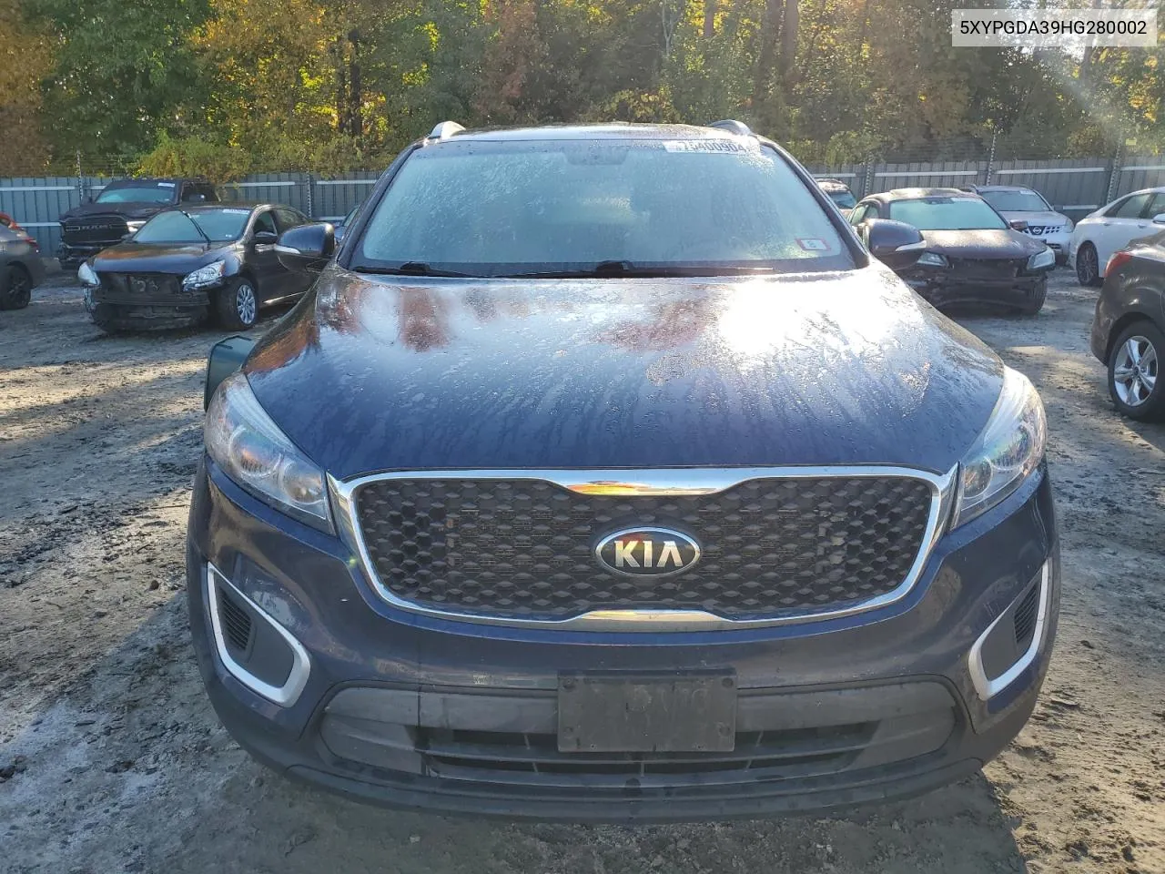 2017 Kia Sorento Lx VIN: 5XYPGDA39HG280002 Lot: 75400904