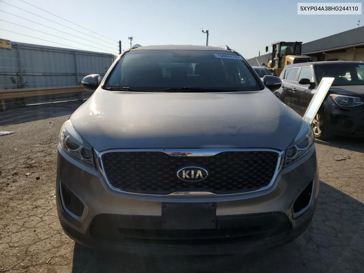 2017 Kia Sorento Lx VIN: 5XYPG4A38HG244110 Lot: 75806474