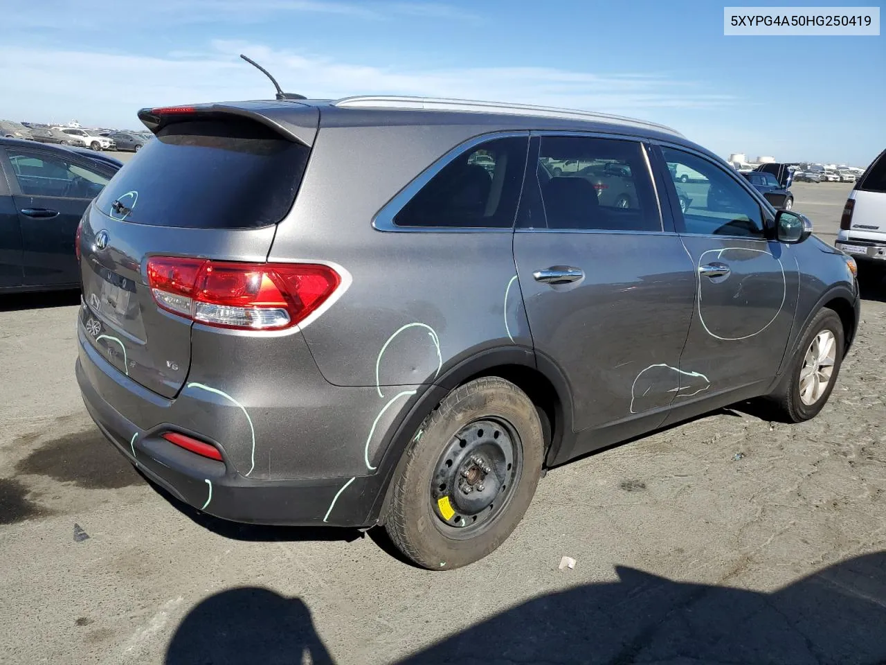 2017 Kia Sorento Lx VIN: 5XYPG4A50HG250419 Lot: 77435574