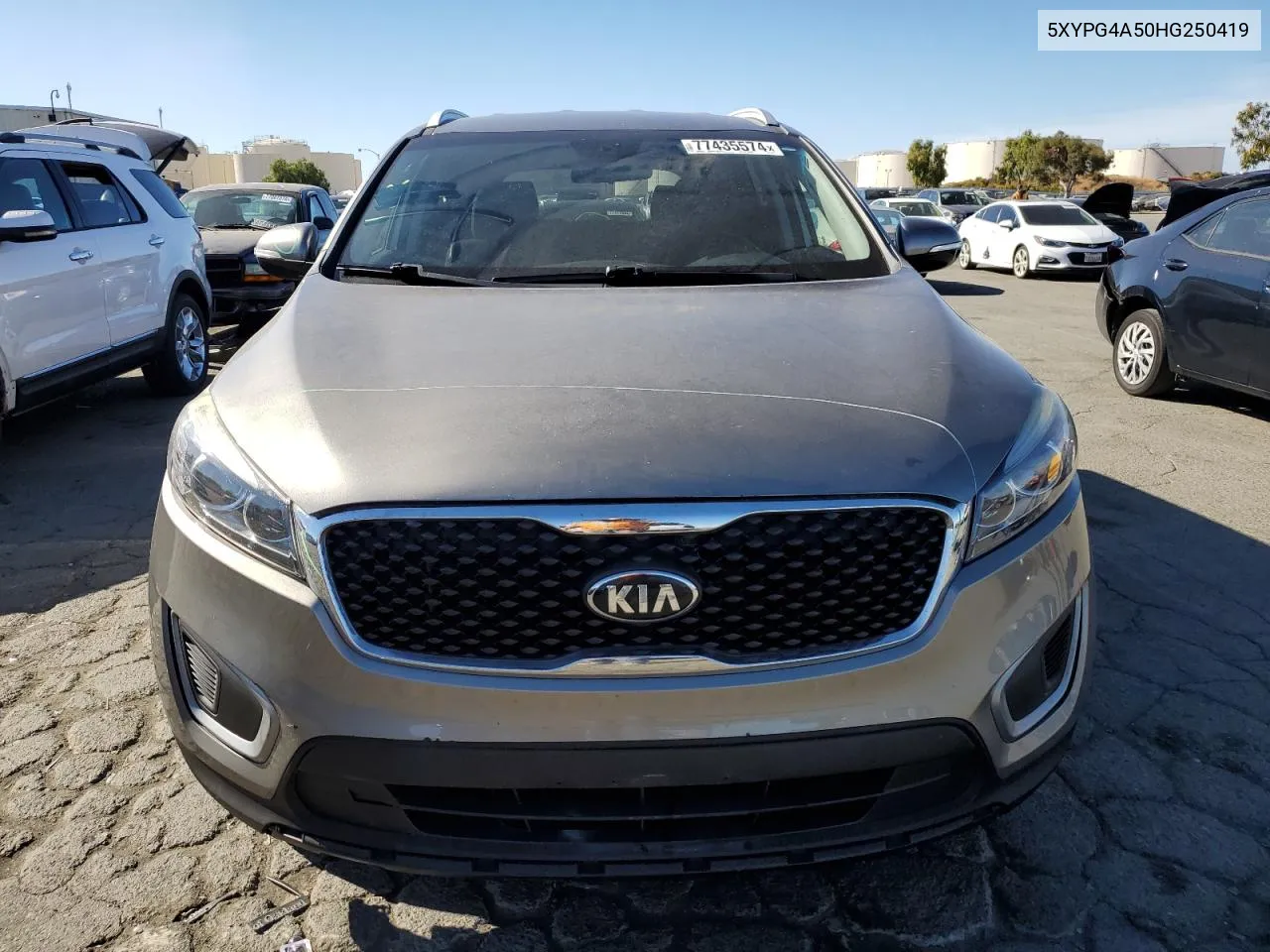 2017 Kia Sorento Lx VIN: 5XYPG4A50HG250419 Lot: 77435574