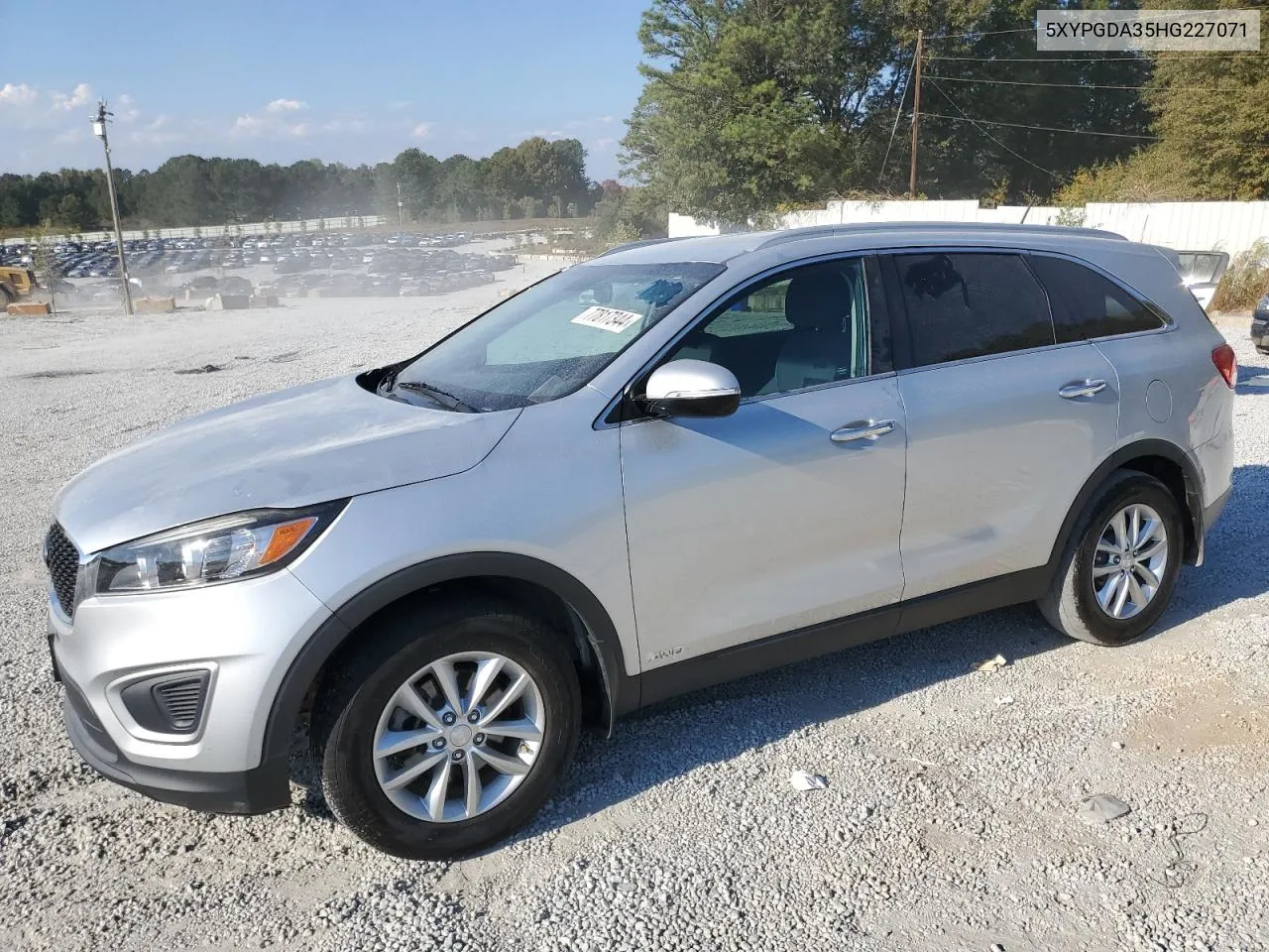 2017 Kia Sorento Lx VIN: 5XYPGDA35HG227071 Lot: 77817344