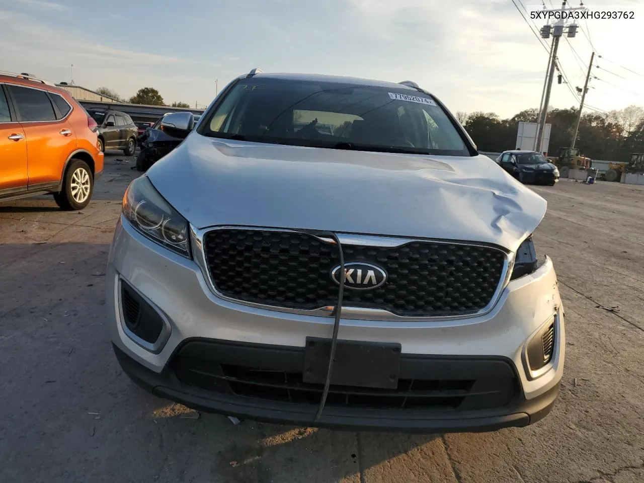 2017 Kia Sorento Lx VIN: 5XYPGDA3XHG293762 Lot: 77952074