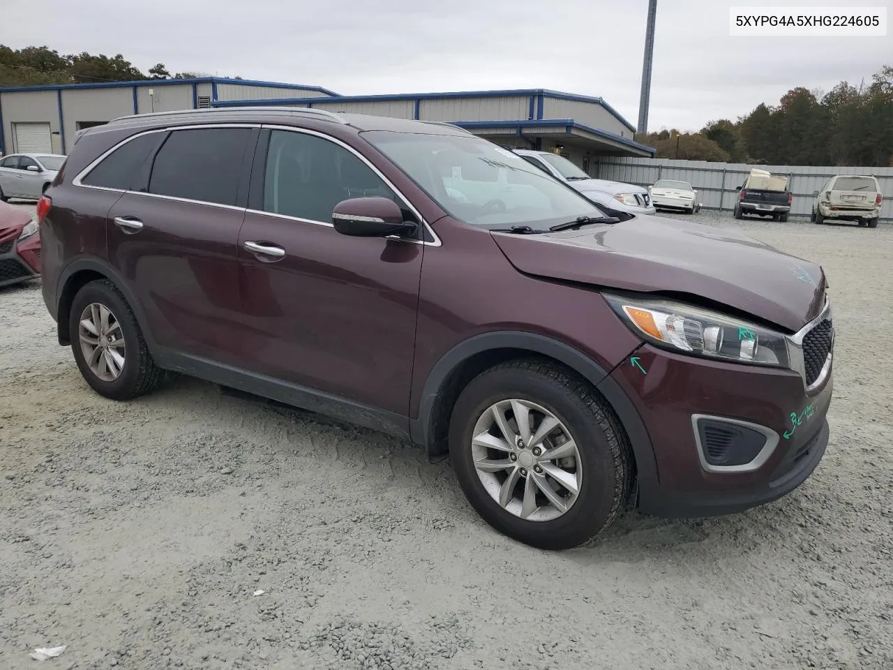 2017 Kia Sorento Lx VIN: 5XYPG4A5XHG224605 Lot: 77978404