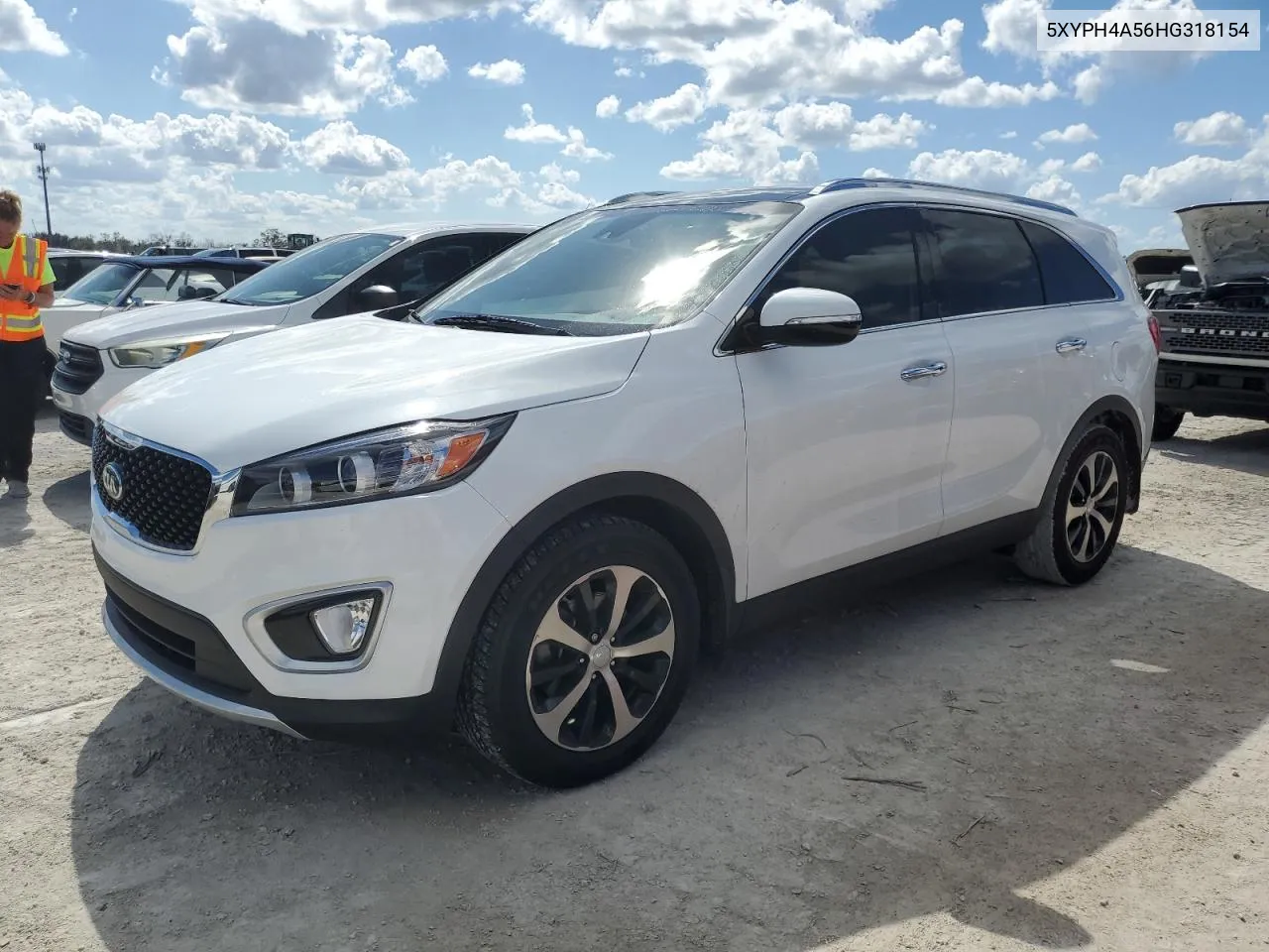 2017 Kia Sorento Ex VIN: 5XYPH4A56HG318154 Lot: 78140834