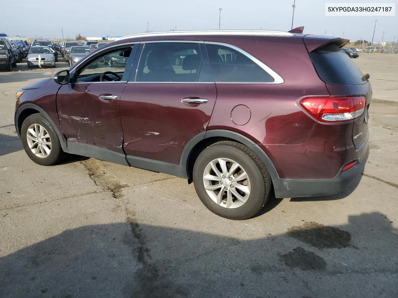 2017 Kia Sorento Lx VIN: 5XYPGDA33HG247187 Lot: 78193604