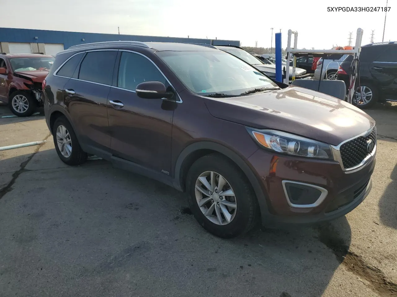 2017 Kia Sorento Lx VIN: 5XYPGDA33HG247187 Lot: 78193604