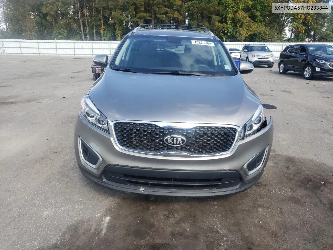 2017 Kia Sorento Lx VIN: 5XYPGDA57HG233844 Lot: 78221384