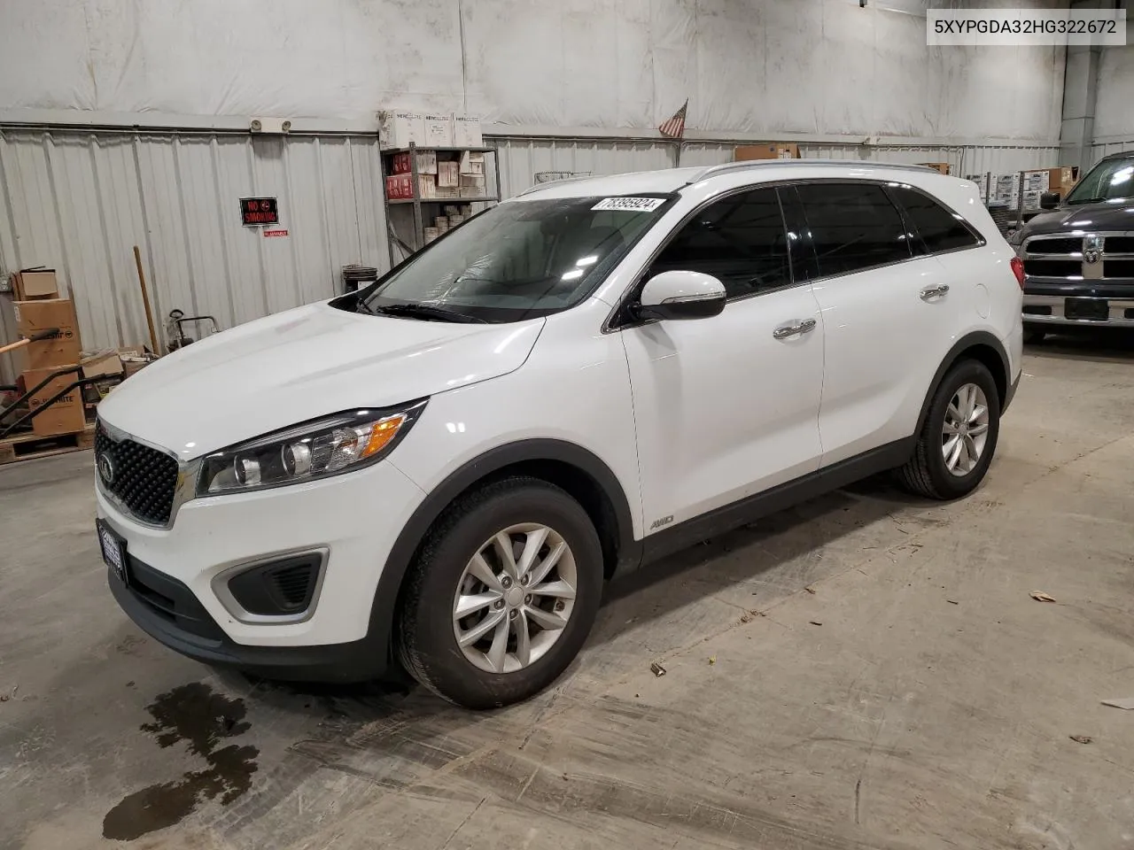 2017 Kia Sorento Lx VIN: 5XYPGDA32HG322672 Lot: 78395924