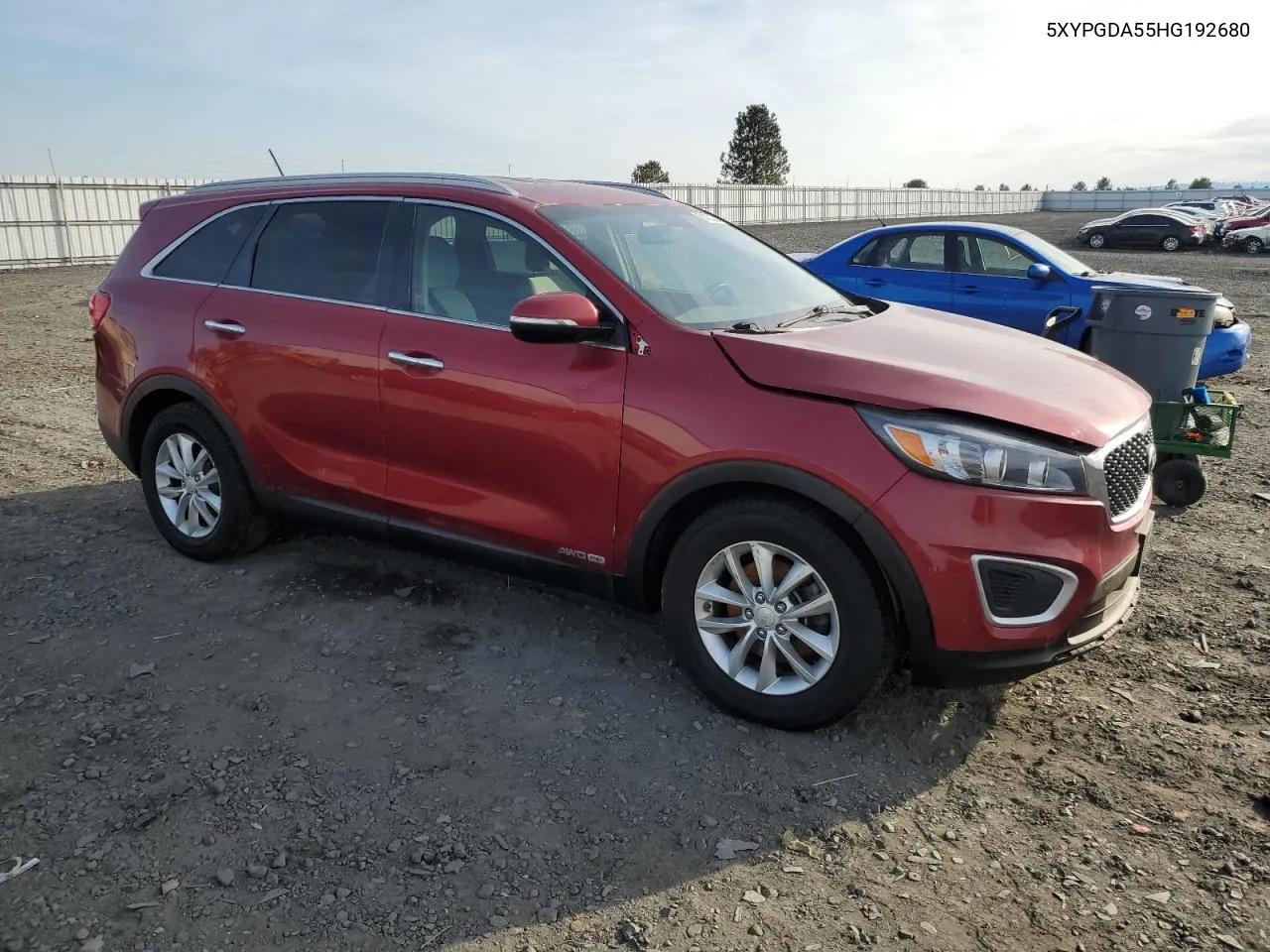 2017 Kia Sorento Lx VIN: 5XYPGDA55HG192680 Lot: 78433234