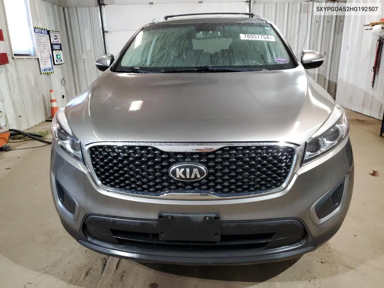 2017 Kia Sorento Lx VIN: 5XYPGDA52HG192507 Lot: 78551754