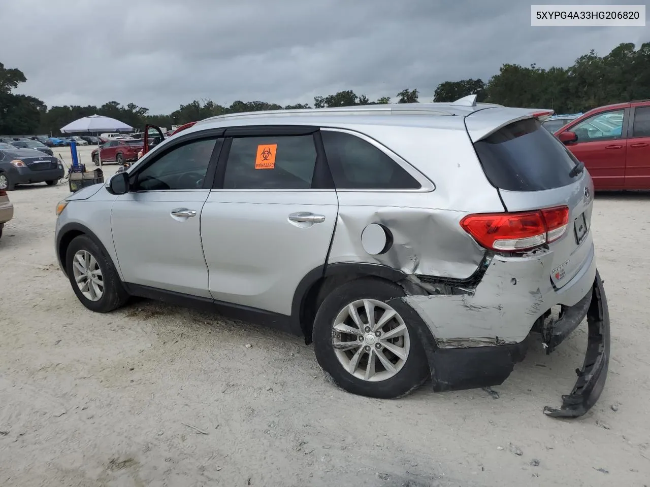 2017 Kia Sorento Lx VIN: 5XYPG4A33HG206820 Lot: 79360294