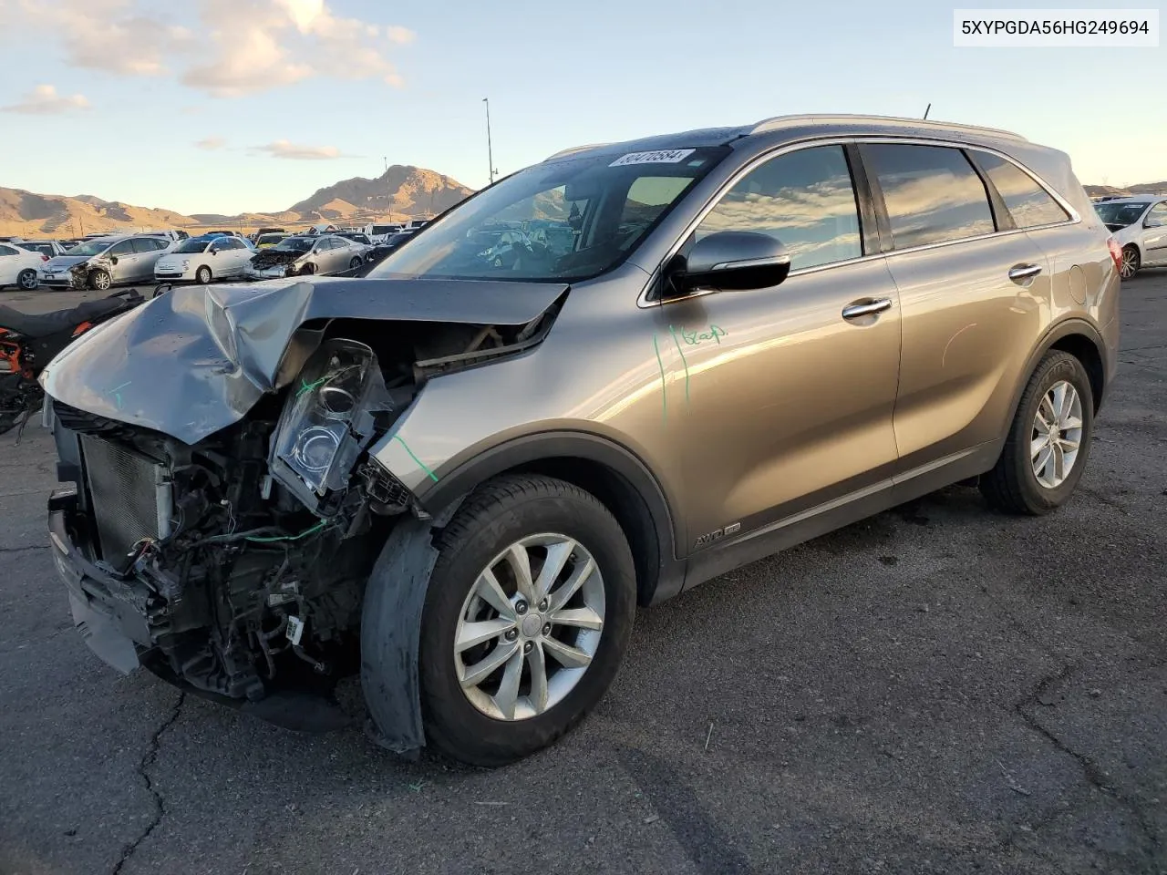 2017 Kia Sorento Lx VIN: 5XYPGDA56HG249694 Lot: 80470584