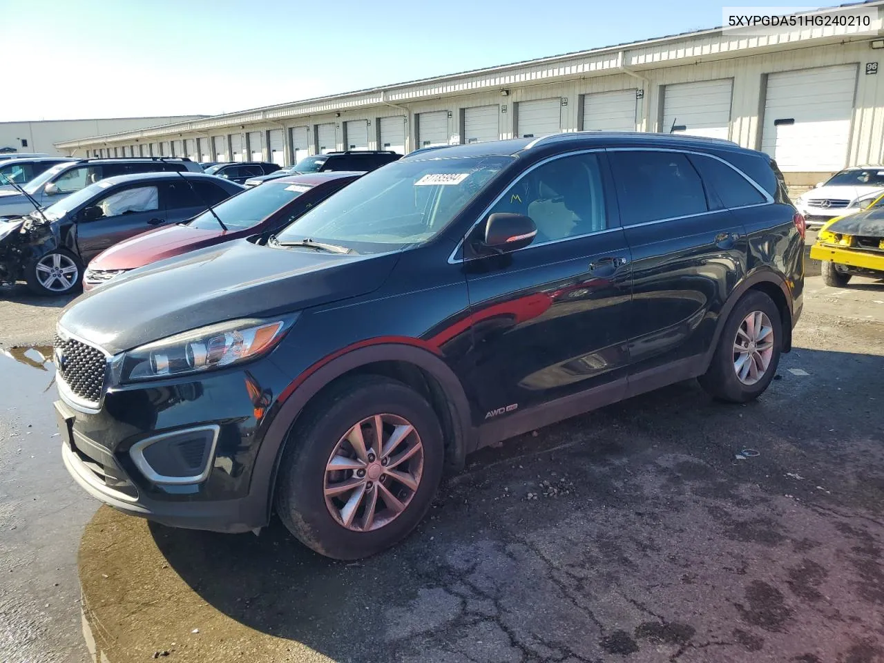 2017 Kia Sorento Lx VIN: 5XYPGDA51HG240210 Lot: 81185994