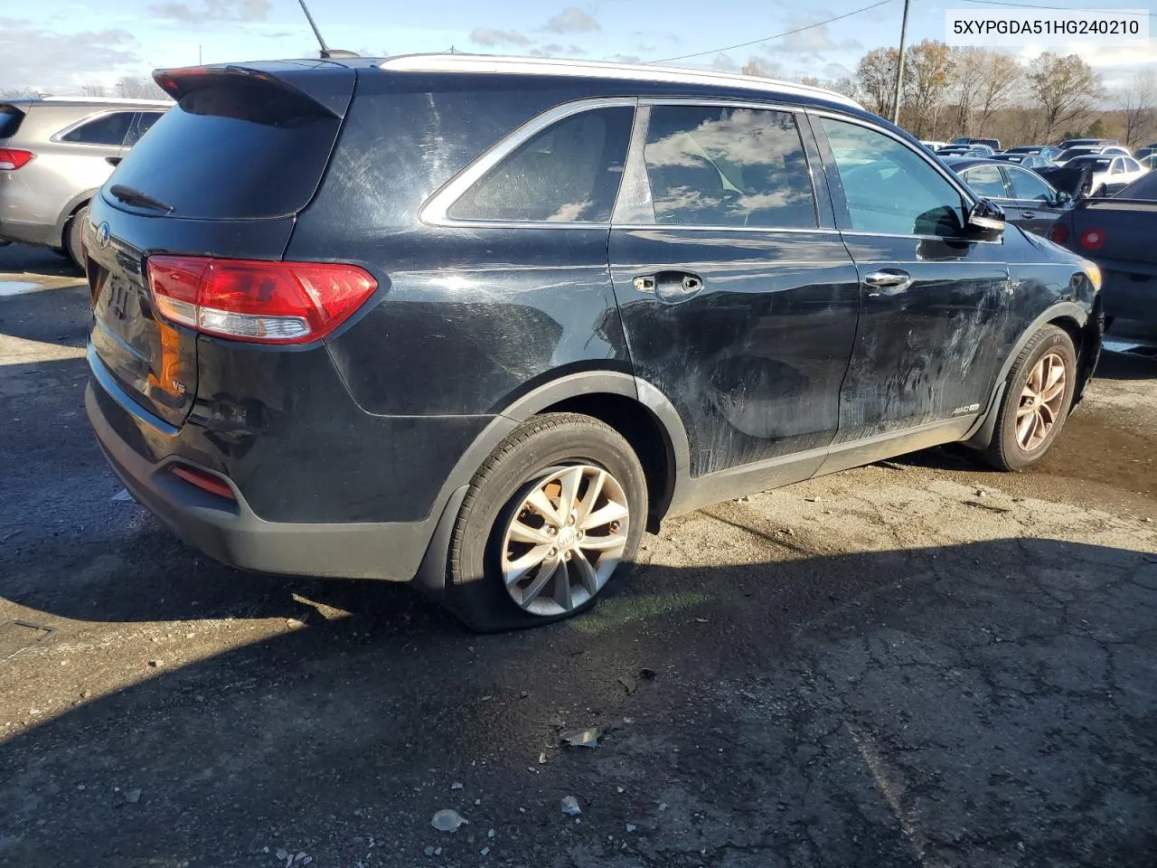 2017 Kia Sorento Lx VIN: 5XYPGDA51HG240210 Lot: 81185994