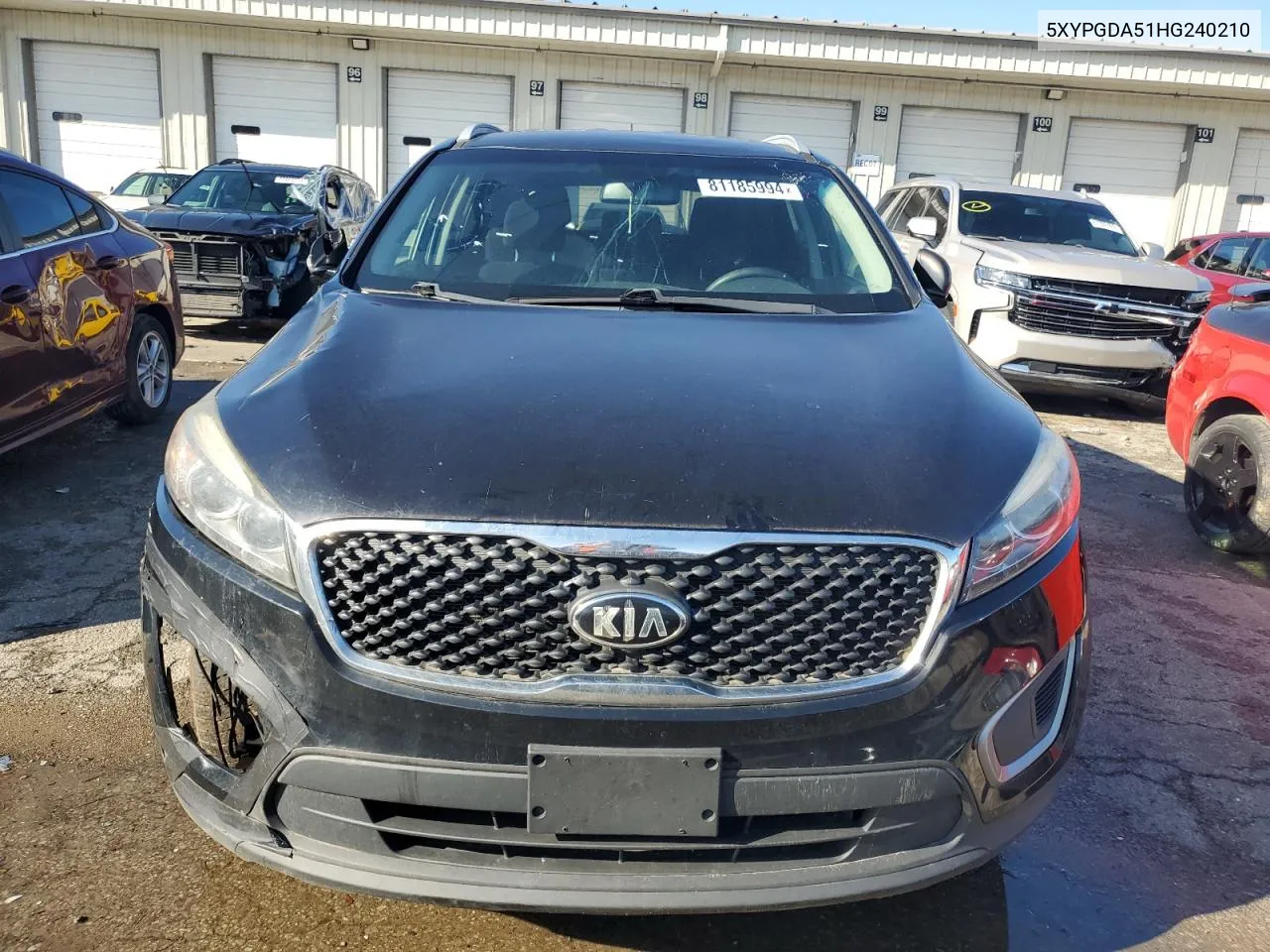 2017 Kia Sorento Lx VIN: 5XYPGDA51HG240210 Lot: 81185994