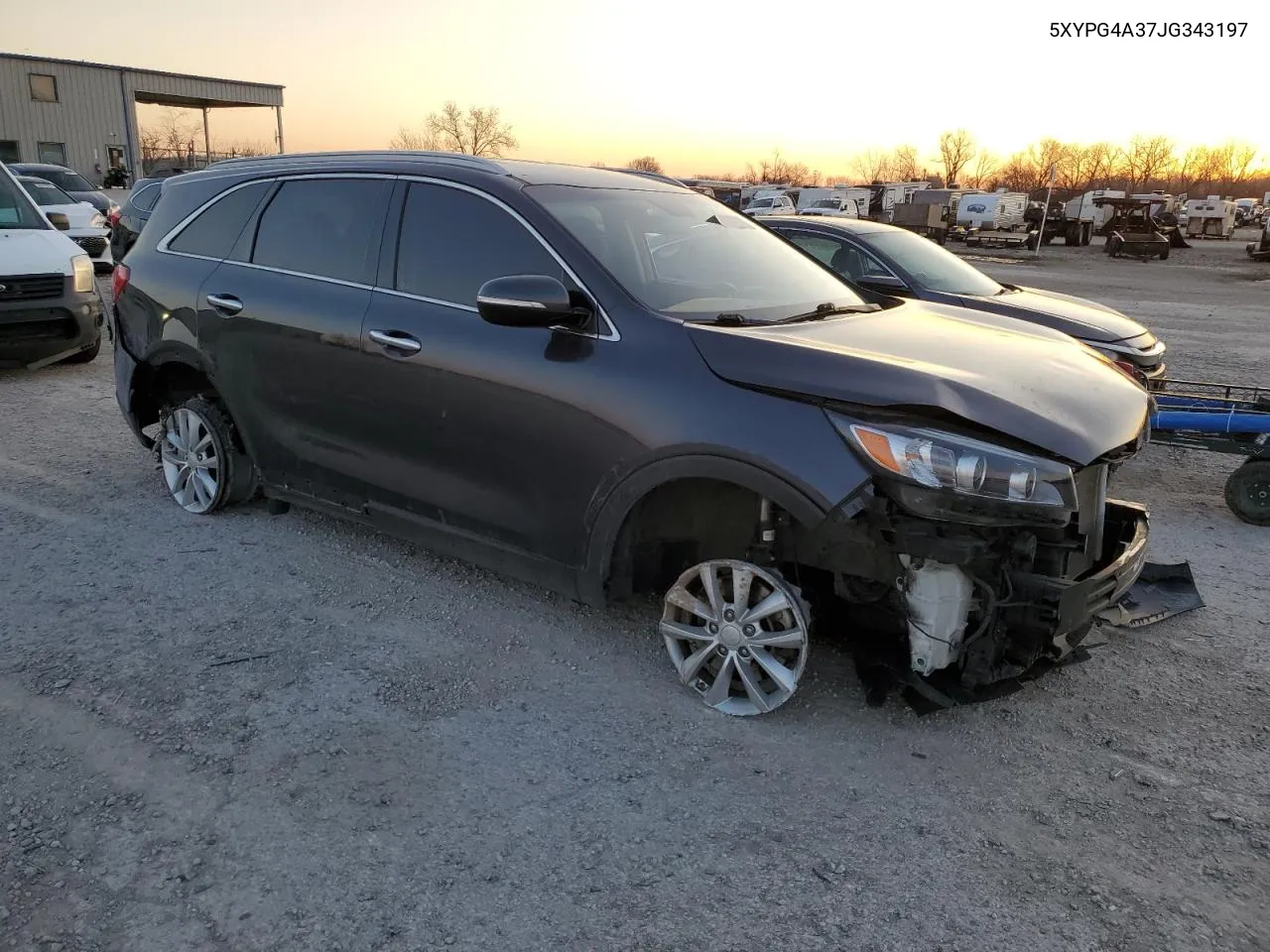 2018 Kia Sorento Lx VIN: 5XYPG4A37JG343197 Lot: 47165084