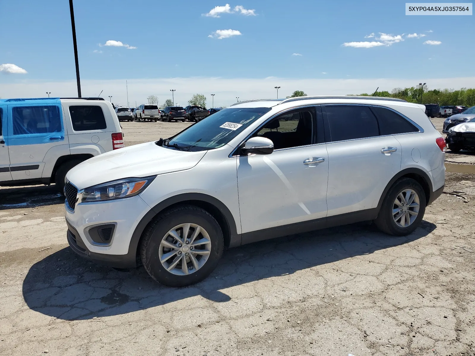 2018 Kia Sorento Lx VIN: 5XYPG4A5XJG357564 Lot: 52898254