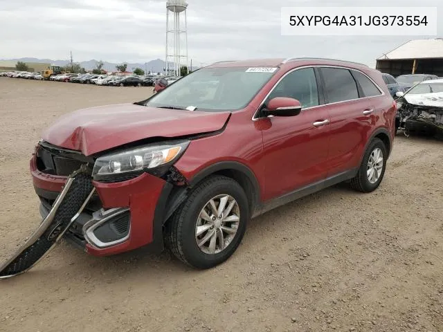 5XYPG4A31JG373554 2018 Kia Sorento Lx