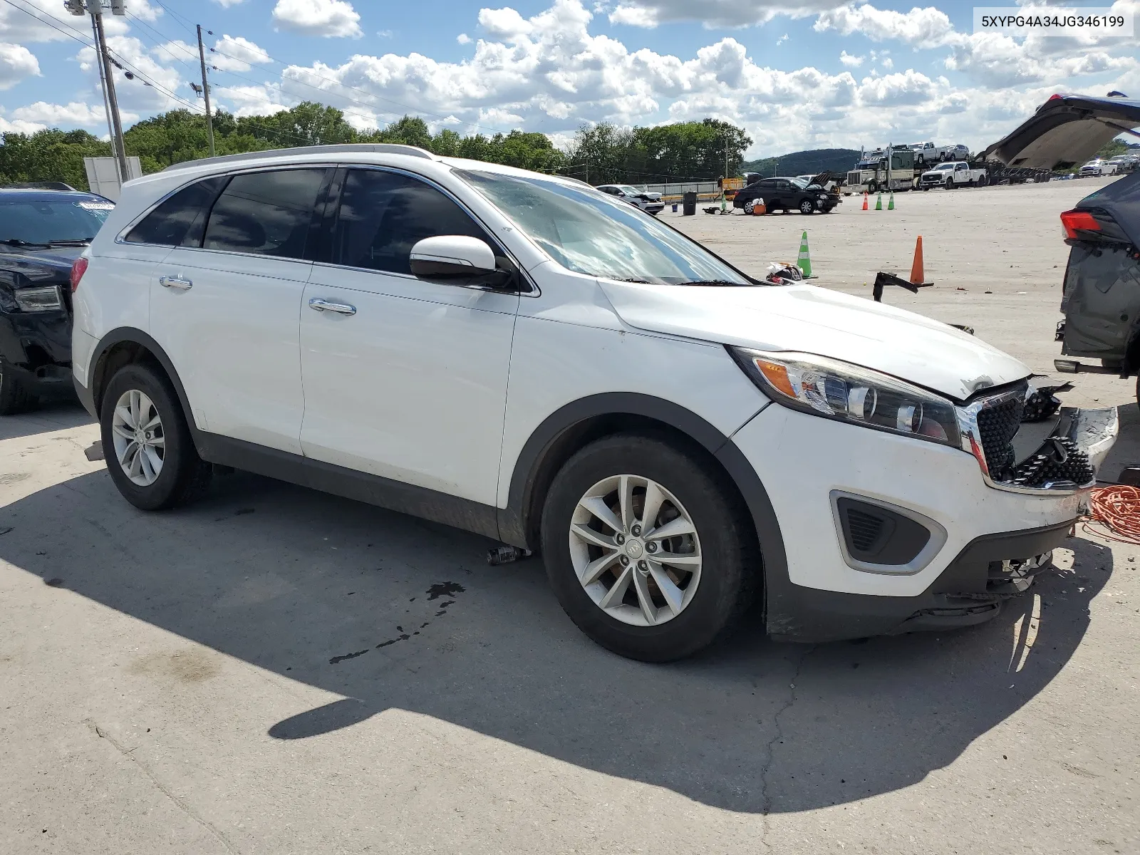 2018 Kia Sorento Lx VIN: 5XYPG4A34JG346199 Lot: 62848034