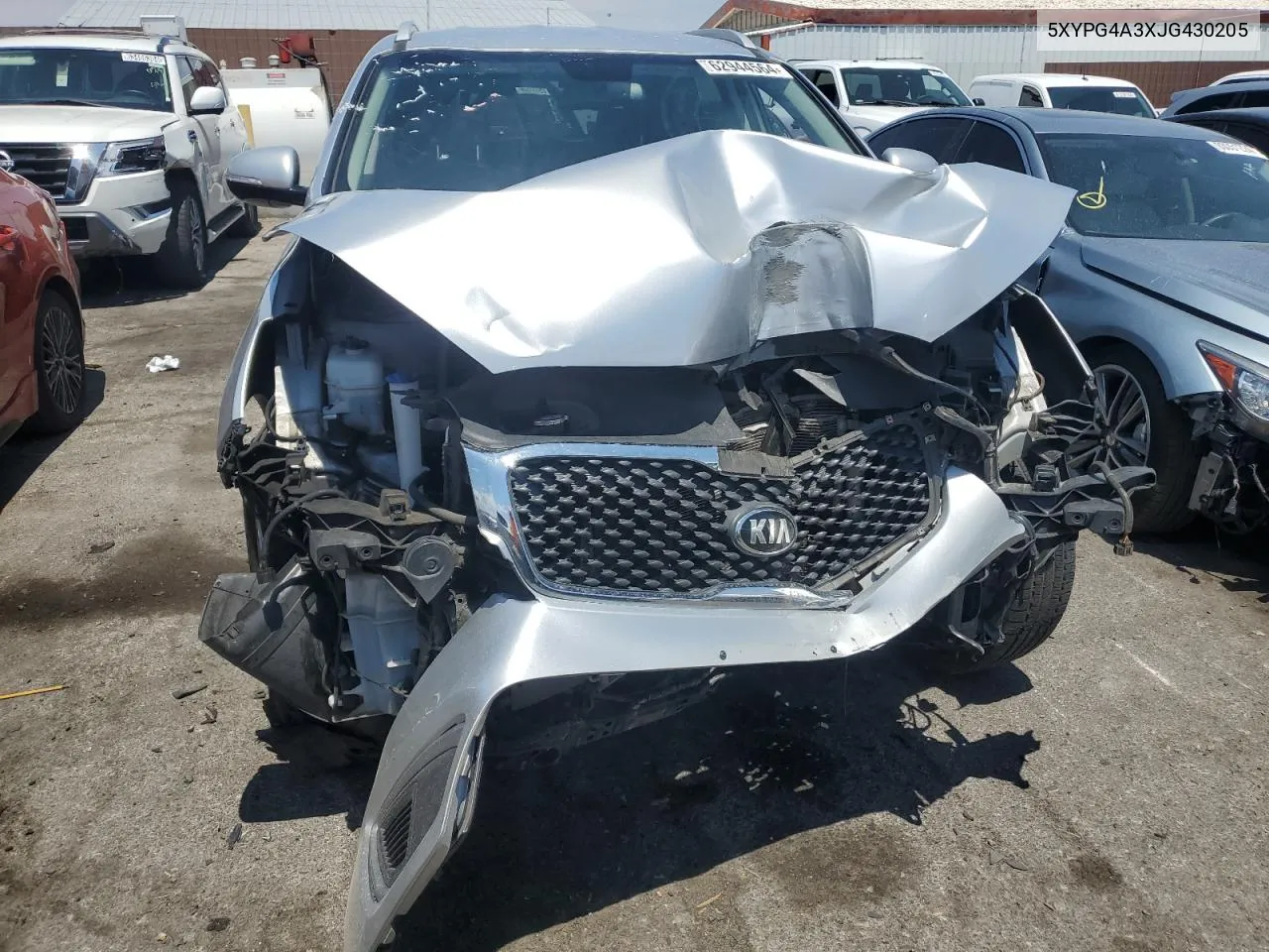 2018 Kia Sorento Lx VIN: 5XYPG4A3XJG430205 Lot: 62944564