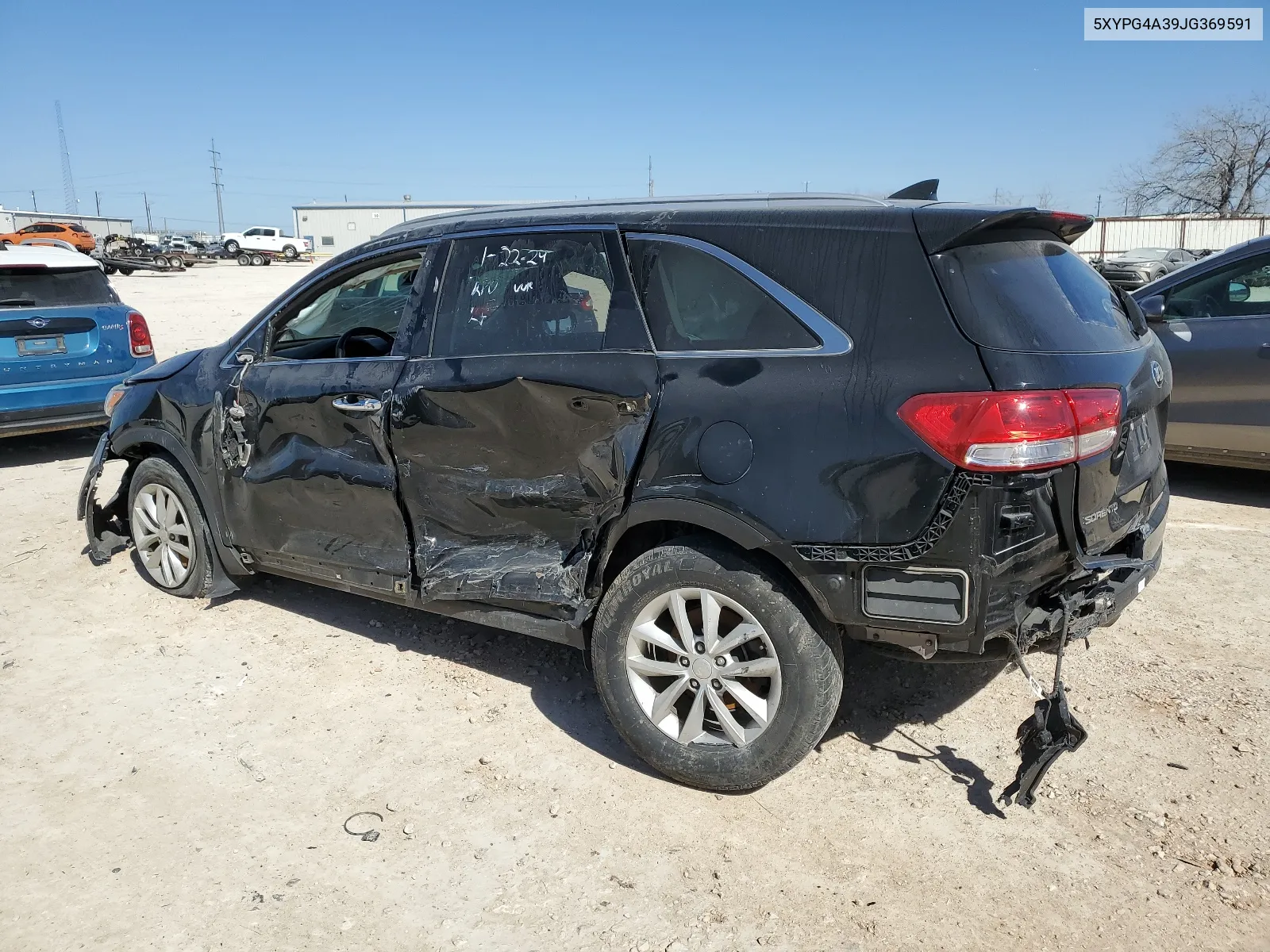 2018 Kia Sorento Lx VIN: 5XYPG4A39JG369591 Lot: 63048024