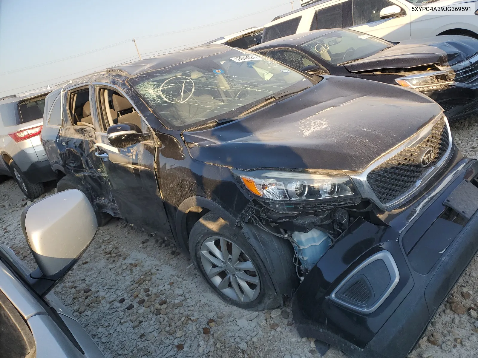 2018 Kia Sorento Lx VIN: 5XYPG4A39JG369591 Lot: 63048024