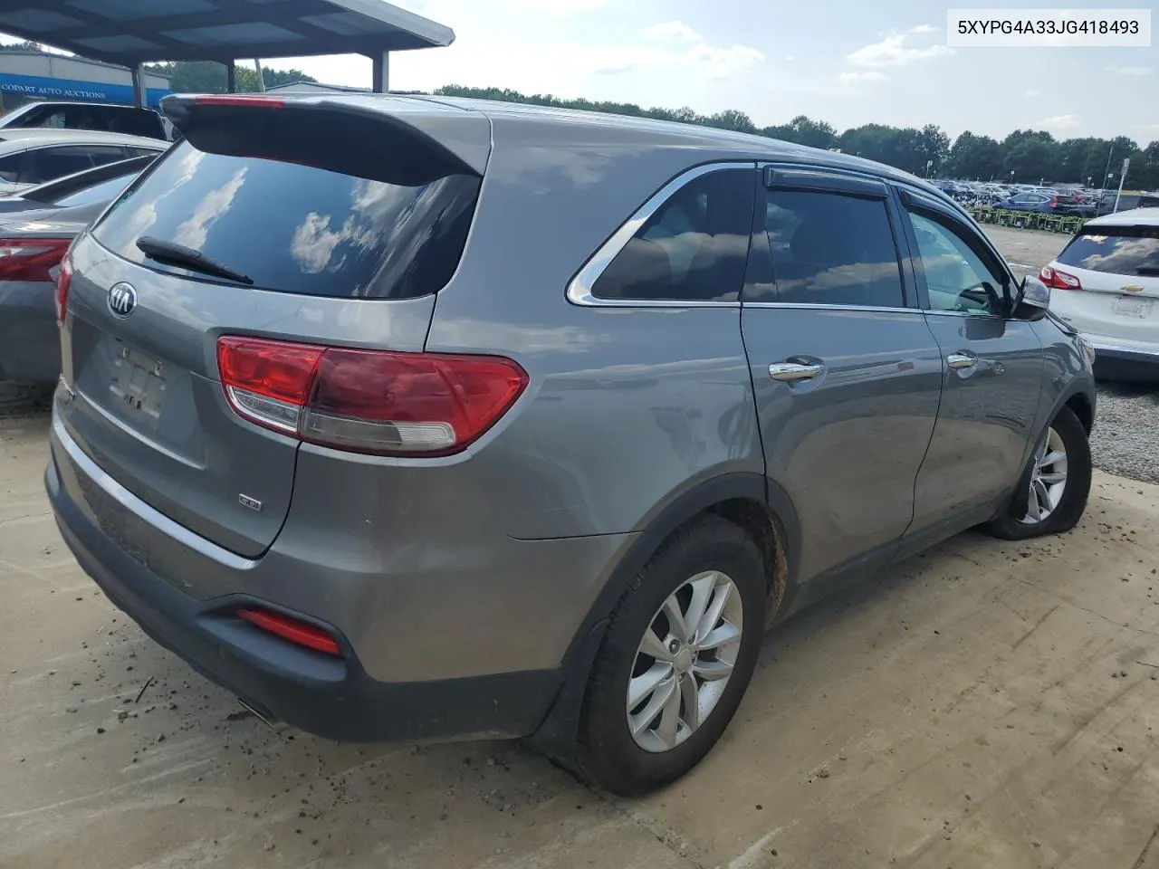 2018 Kia Sorento Lx VIN: 5XYPG4A33JG418493 Lot: 63516394