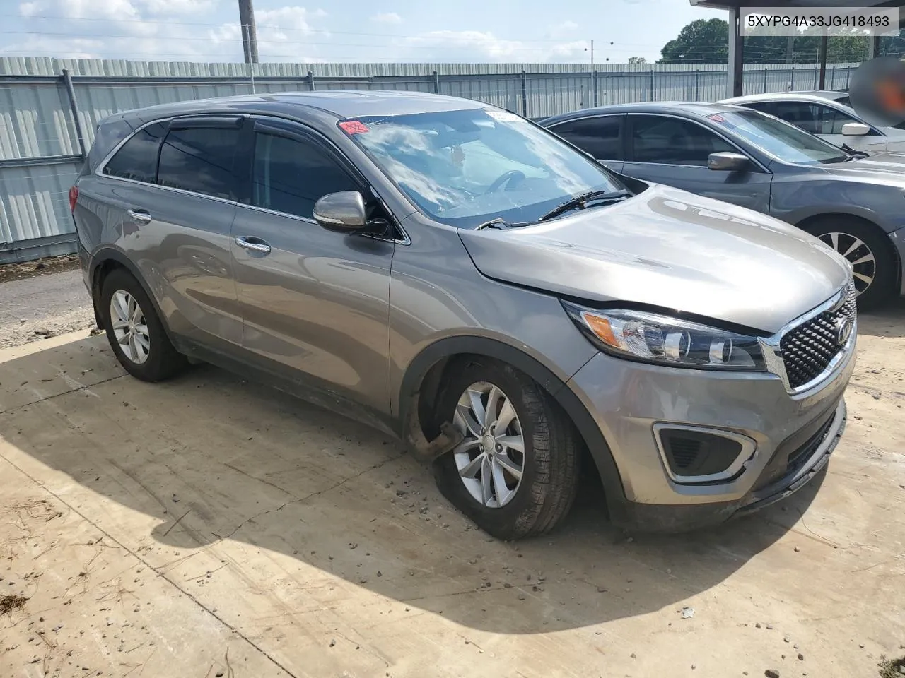 2018 Kia Sorento Lx VIN: 5XYPG4A33JG418493 Lot: 63516394