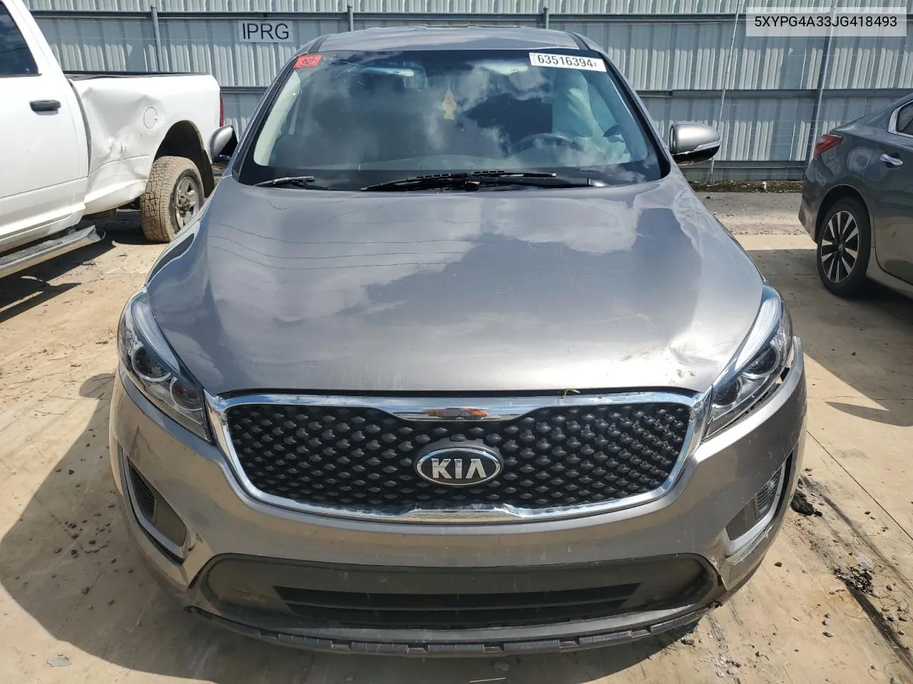 2018 Kia Sorento Lx VIN: 5XYPG4A33JG418493 Lot: 63516394