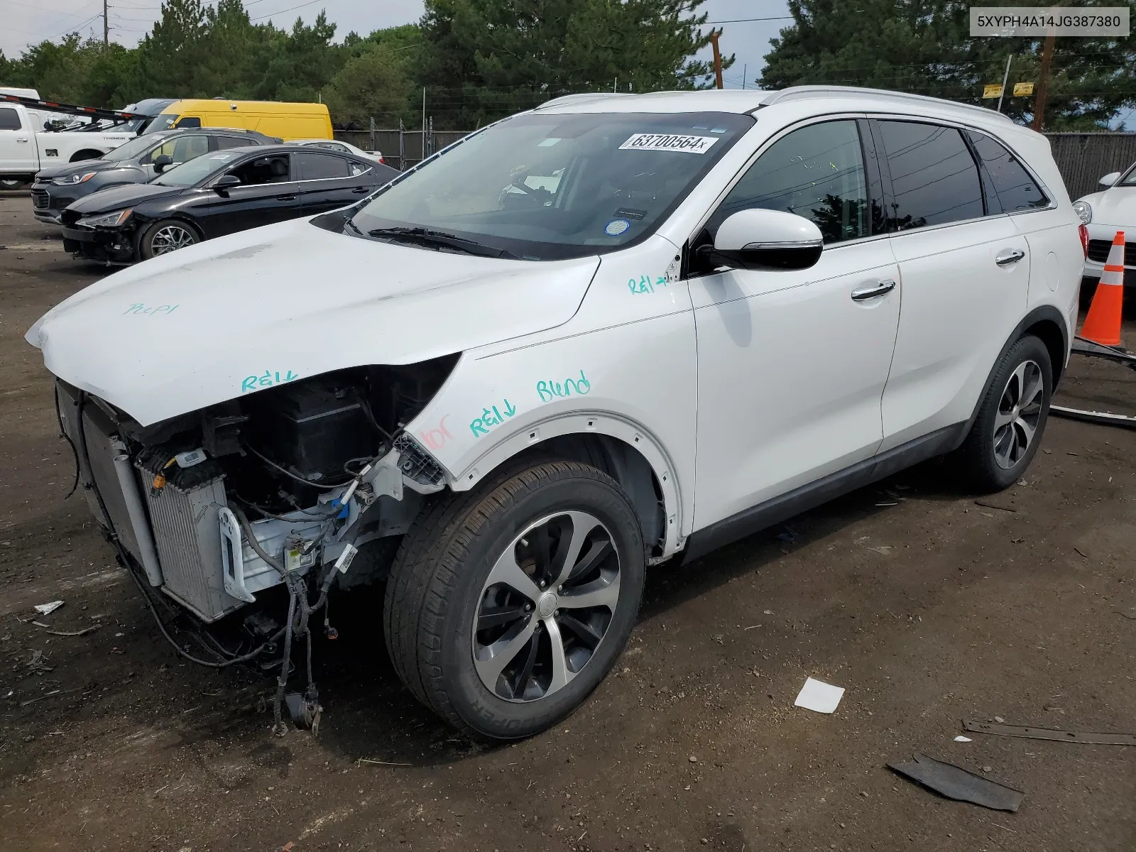 5XYPH4A14JG387380 2018 Kia Sorento Ex