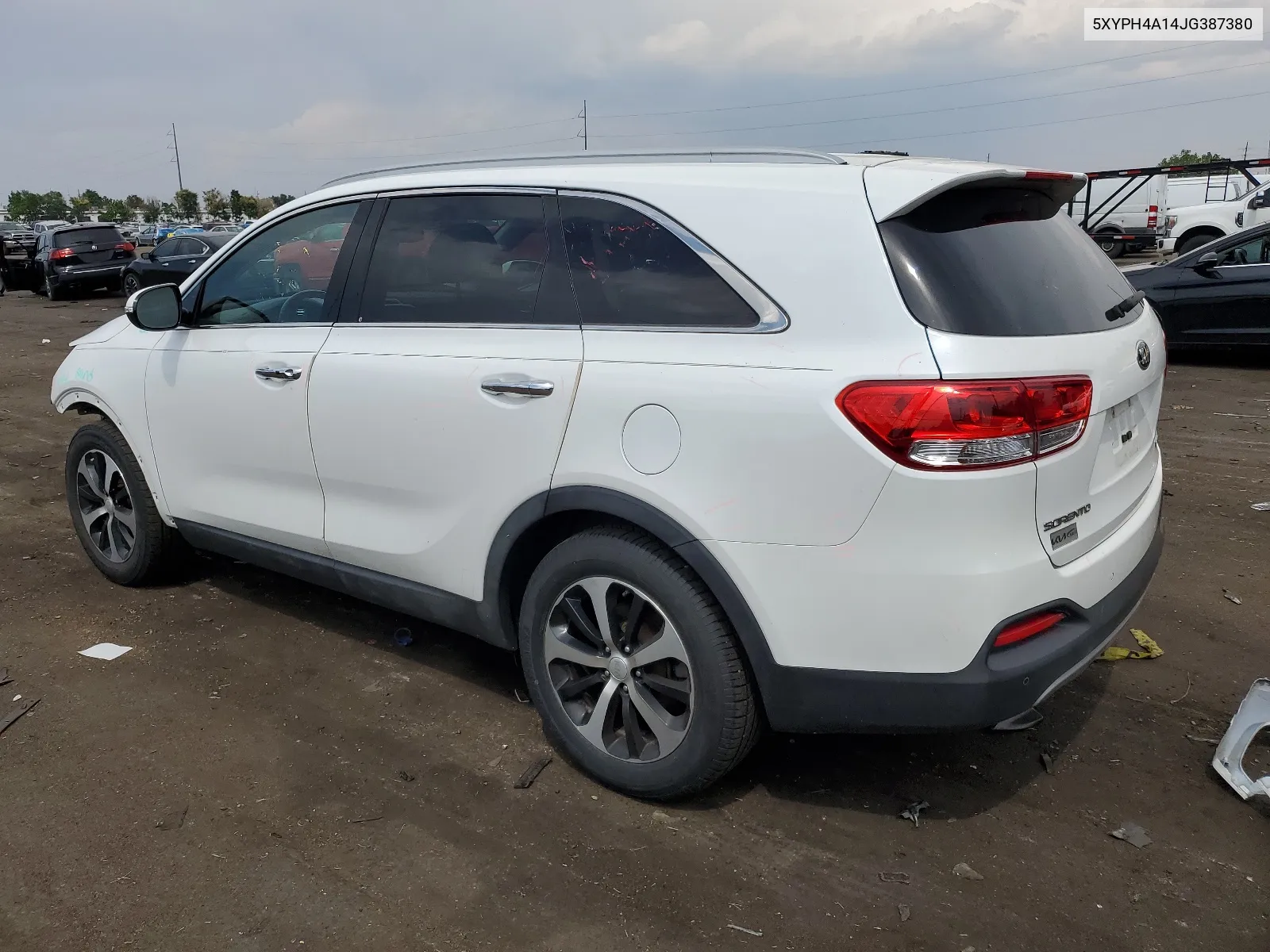 2018 Kia Sorento Ex VIN: 5XYPH4A14JG387380 Lot: 63700564